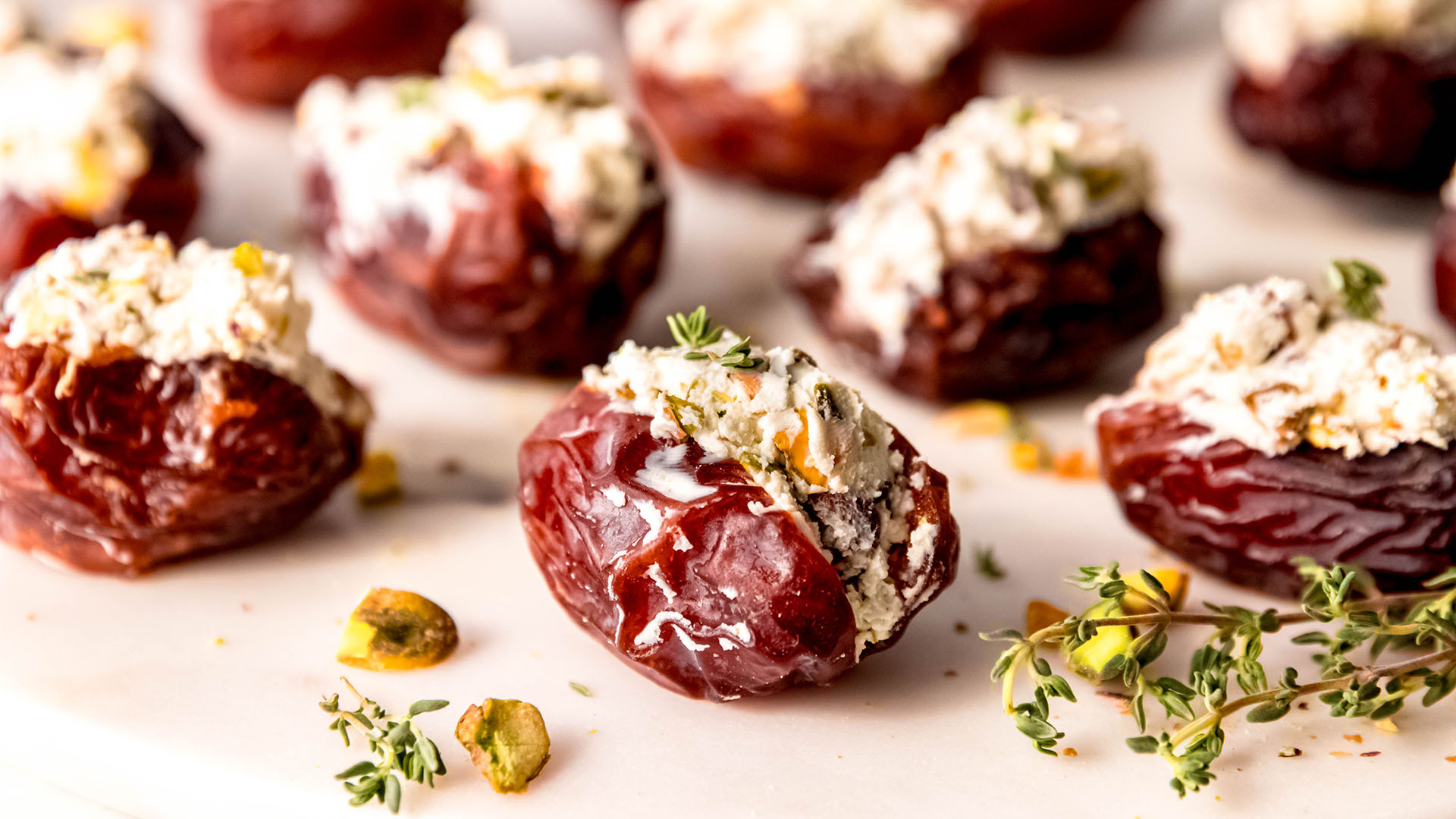 4-Ingredient Savory Pistachio Stuffed Dates