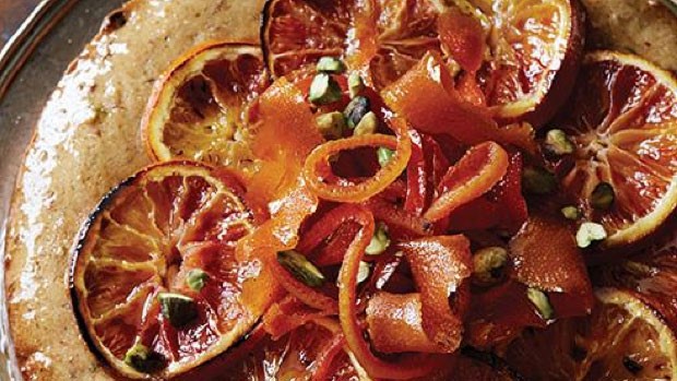 Date & Pistachio Cake with Candied Orange | Courtesy of Sweet Paul Magazine