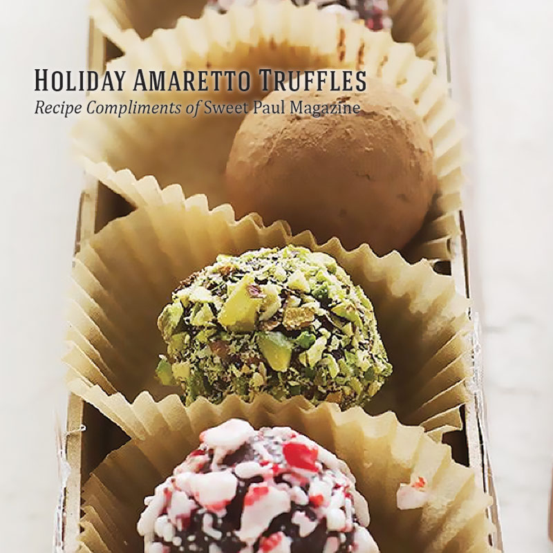 Holiday Recipes - Holiday Amaretto Truffles