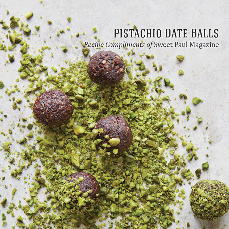 Holiday Recipes - Pistachio Date Balls