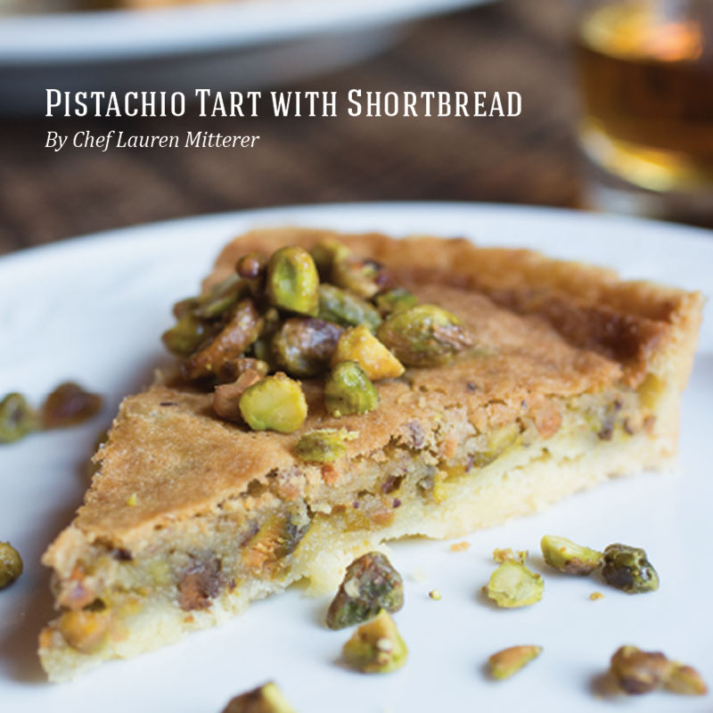 Holiday Recipes - Pistachio Tart with Shortbread