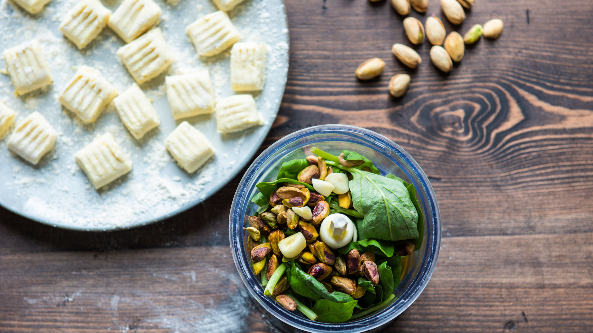 Homemade Ricotta Lemon Gnocchi With Pistachio Pesto American