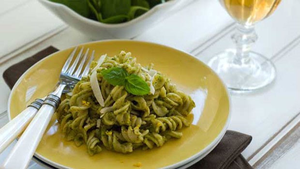 pesto with gluten free pasta