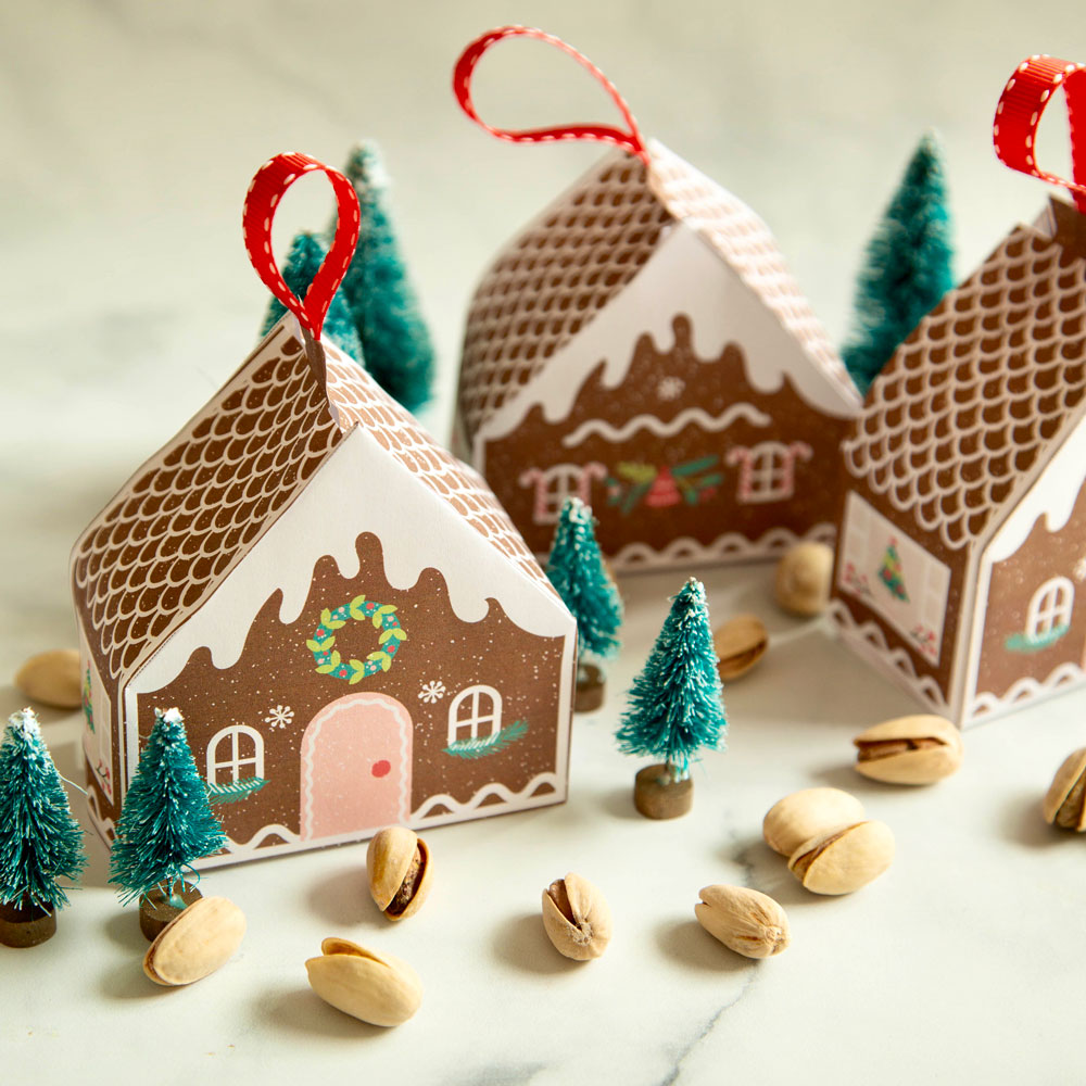 Printable Gingerbread Gift Houses