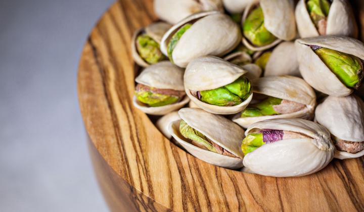 pistachios in a bowl