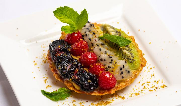Pistachio Fruit Tart