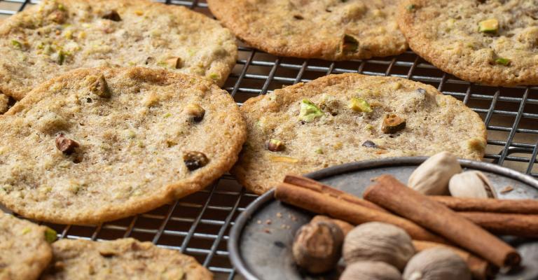 Pistachio Autumn Cookies