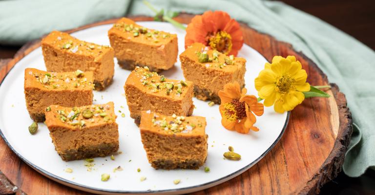 Pumpkin Cheesecake Bars