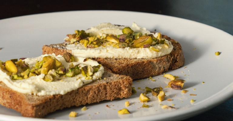 Ricotta Pistachio Honey Toast with Citrus Zest